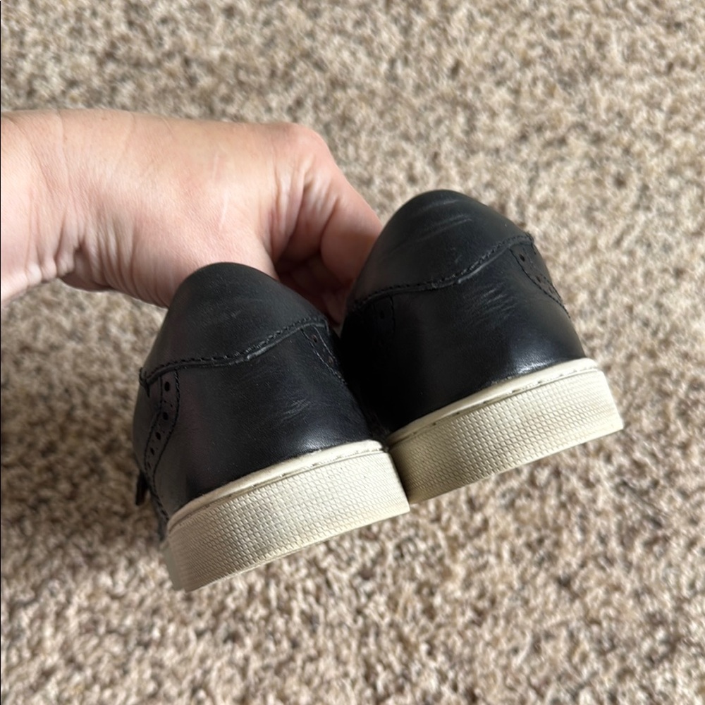 Frye Black Leather Kiltie Loafers - Picture 6 of 8